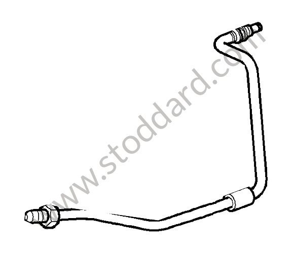 9A131428204 - PRESSURE LINE for Porsche 997 Turbo 10-13 &bull; 2011 &bull; 997 Gt2 Rs &bull; Coupe &bull; Manual Gearbox, 6 Speed