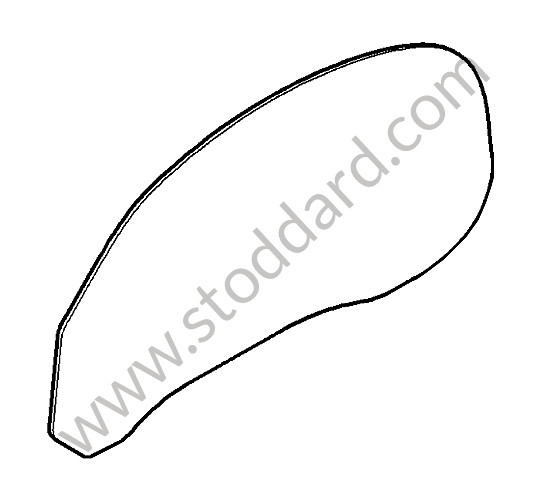 98754251204 - DOOR WINDOW GLASS for Porsche Boxster 987 09-12 &bull; 2012 &bull; Boxster Spyder 3.4 &bull; Cabrio &bull; Manual Gearbox, 6 Speed