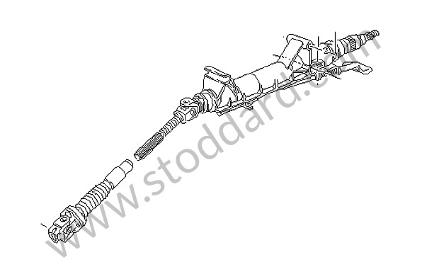 99634700710 - STEERING COLUMN for Porsche 996 &bull; 1999 &bull; 996 Carrera 2 &bull; Coupe &bull; Manual Gearbox, 6 Speed