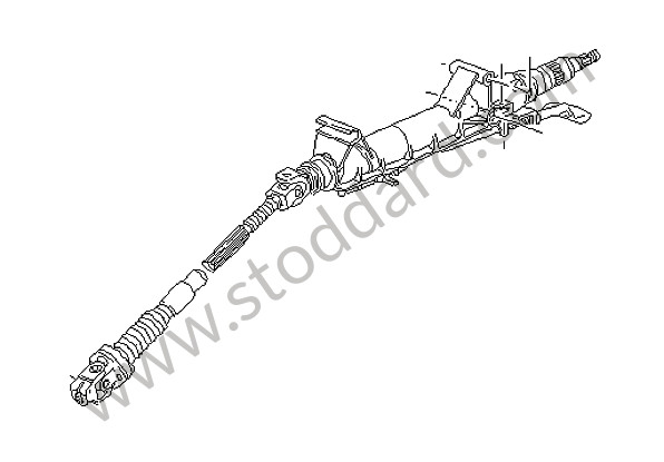 99634700710 - STEERING COLUMN for Porsche Boxster 986 97-04 &bull; 2004 &bull; Boxster S 3.2 &bull; Cabrio &bull; Automatic Gearbox