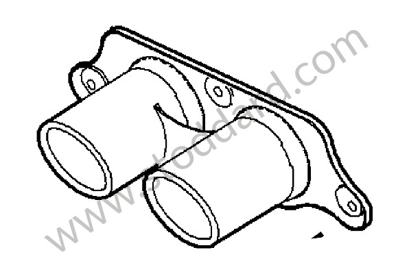 99711125393 - TAIL PIPE for Porsche 997 Gt3 / Gt3-2 &bull; 2011 &bull; 997 Gt3 Rs 3.8 &bull; Coupe &bull; Manual Gearbox, 6 Speed