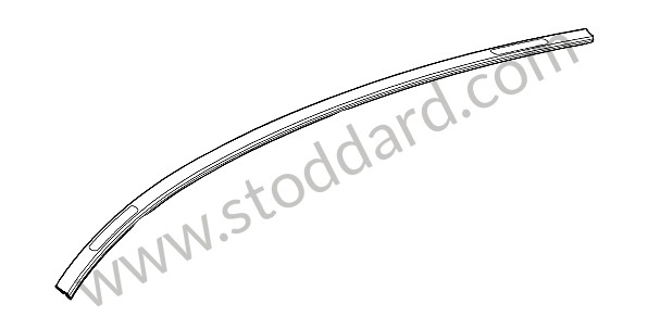 99755940291G2L - ROOF EDGE STRIP for Porsche 997 Turbo 10-13 &bull; 2011 &bull; 997 Gt2 Rs &bull; Coupe &bull; Manual Gearbox, 6 Speed
