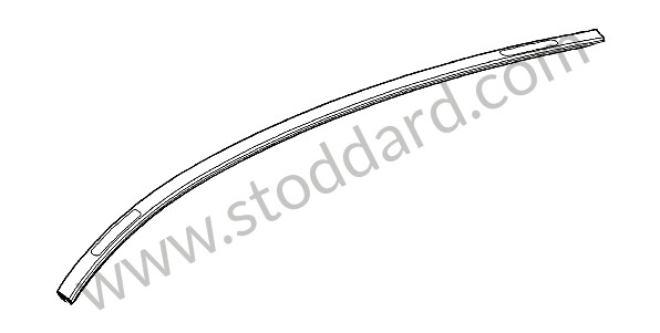 99755940191G2L - ROOF EDGE STRIP for Porsche 997 Gt3 / Gt3-2 &bull; 2011 &bull; 997 Gt3 Rs 4.0 &bull; Coupe &bull; Manual Gearbox, 6 Speed