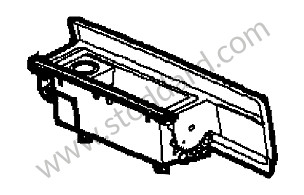 ASHTRAY grey/black / grey/black (7A1) / Lacquer / OPTION: REAR SECTION OF CENTRE CONSOLE PAINTED (Option code: IXME) (997553982057A1)
