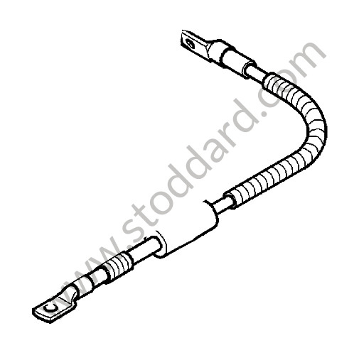 99761209225 - CABLE for Porsche 997 Turbo 10-13 &bull; 2012 &bull; 997 Turbo &bull; Cabrio &bull; Manual Gearbox, 6 Speed