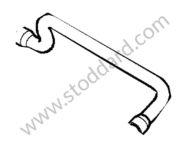 9A111066370 - PRESSURE HOSE for Porsche 997 Turbo 10-13 &bull; 2012 &bull; 997 Turbo S &bull; Cabrio &bull; Pdk Gearbox