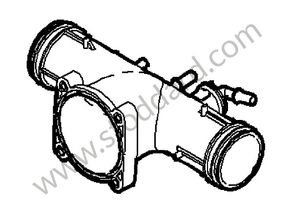 9A111012074 - DISTRIBUTOR TUBE for Porsche 997 Turbo 10-13 &bull; 2010 &bull; 997 Turbo &bull; Coupe &bull; Pdk Gearbox
