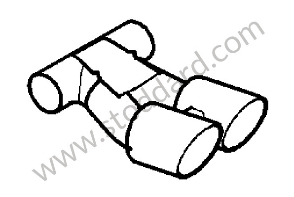 98711125860 - TAIL PIPE for Porsche Boxster 987 09-12 &bull; 2011 &bull; Boxster Spyder 3.4 &bull; Cabrio &bull; Manual Gearbox, 6 Speed