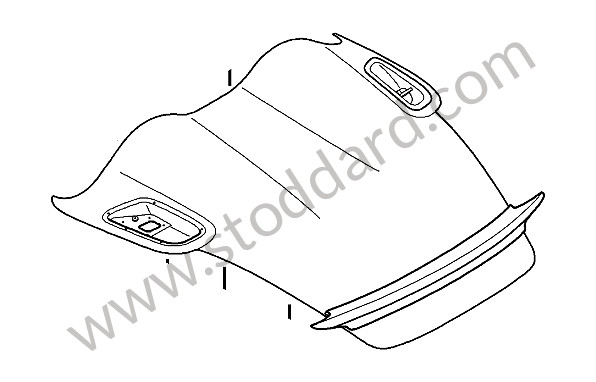 98751201109GRV - LID for Porsche Boxster 987 09-12 &bull; 2011 &bull; Boxster Spyder 3.4 &bull; Cabrio &bull; Manual Gearbox, 6 Speed