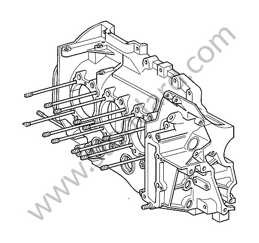 99610190175 - CRANKCASE for Porsche 997 Turbo 10-13 &bull; 2011 &bull; 997 Gt2 Rs &bull; Coupe &bull; Manual Gearbox, 6 Speed