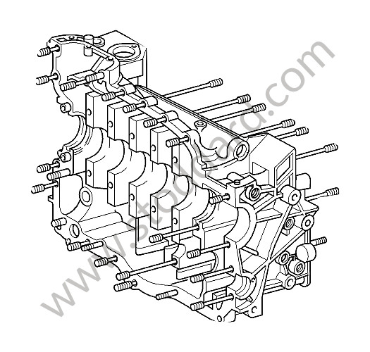99610190175 - CRANKCASE for Porsche 997 Turbo 10-13 &bull; 2011 &bull; 997 Gt2 Rs &bull; Coupe &bull; Manual Gearbox, 6 Speed