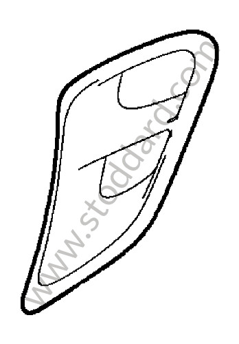 99750436180 - AIR INLET for Porsche 997 Turbo 10-13 &bull; 2011 &bull; 997 Gt2 Rs &bull; Coupe &bull; Manual Gearbox, 6 Speed