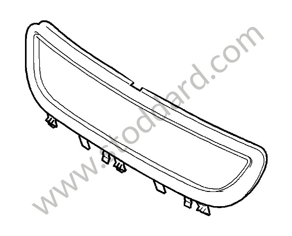 9975054418101C - RETAINING FRAME for Porsche 997 Turbo 10-13 &bull; 2011 &bull; 997 Gt2 Rs &bull; Coupe &bull; Manual Gearbox, 6 Speed