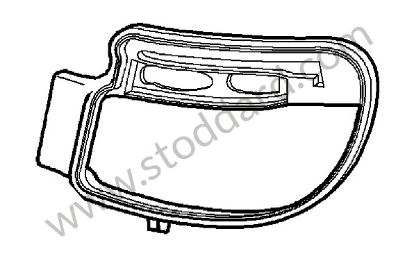9975055638201C - RETAINING FRAME for Porsche 997 Turbo 10-13 &bull; 2011 &bull; 997 Gt2 Rs &bull; Coupe &bull; Manual Gearbox, 6 Speed
