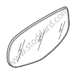 MIRROR GLASS LEFT / OPTION: DOOR MIRROR LEFT CONVEX (Option code: I5SJ), OPTION: LEFT EXTERIOR MIRROR CONVEX WITH CAMERA (Option code: I5SU), OPTION: DOOR MIRRORS AUTOMATICALLY DIMMABLE ELECTRIC RETRACT / ADJUSTABLE SEPARATELY HEATED MEMORY (Option code: I6XT), OPTION: DOOR MIRRORS AUTOMATICALLY DIMMABLE ELECTRICALLY RETRACTABLE ADJUSTABLE SEPARATELY HEATED (Option code: I6XW) (95573104704)