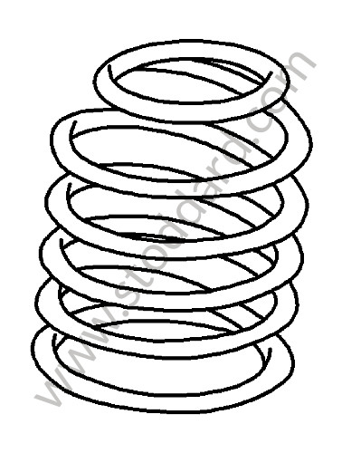 98733353192504 - COIL SPRING for Porsche Cayman 987C 09-12 &bull; 2009 &bull; Cayman 2.9 &bull; Manual Gearbox, 6 Speed