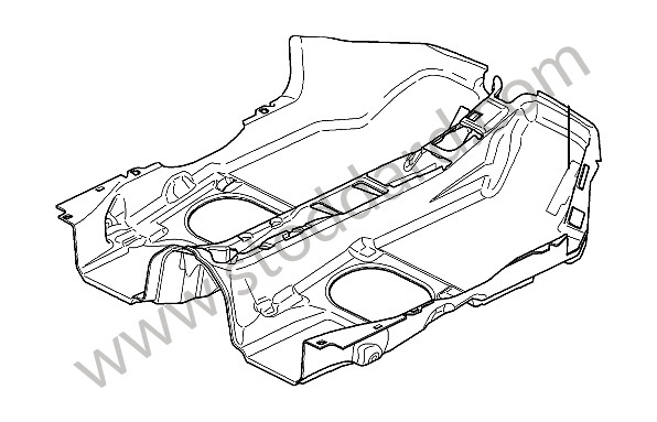 98755101114FLW - CARPET for Porsche Boxster 987 09-12 &bull; 2012 &bull; Boxster 2.9 &bull; Cabrio &bull; Pdk Gearbox