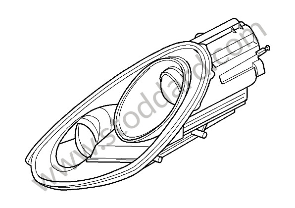 98763116670 - HEADLAMP for Porsche Cayman 987C 09-12 &bull; 2012 &bull; Cayman R &bull; Manual Gearbox, 6 Speed