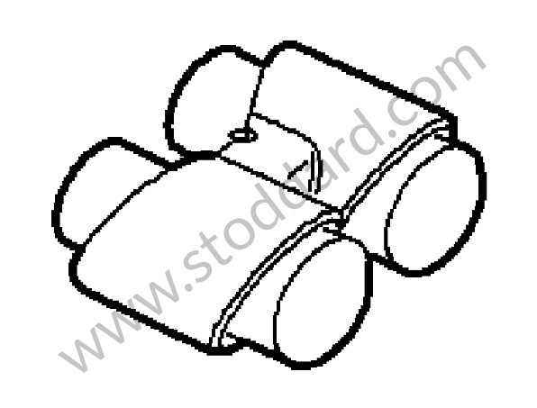 99711198250 - TAIL PIPE for Porsche 997 09-12 &bull; 2012 &bull; 997 C2 Gts &bull; Coupe &bull; Manual Gearbox, 6 Speed