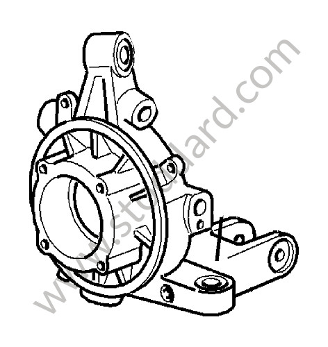 99733111180 - WHEEL CARRIER for Porsche 997 Turbo 10-13 &bull; 2011 &bull; 997 Gt2 Rs &bull; Coupe &bull; Manual Gearbox, 6 Speed