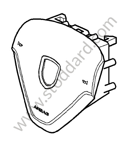 99780308919T22 - AIRBAG UNIT for Porsche 997 09-12 &bull; 2010 &bull; 997 Sport Classic &bull; Coupe &bull; Manual Gearbox, 6 Speed