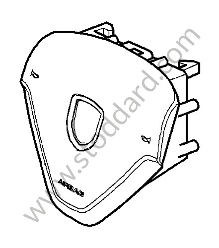 99780308926N14 - AIRBAG UNIT for Porsche 997 Turbo 07-09 &bull; 2007 &bull; 997 Turbo &bull; Coupe &bull; Manual Gearbox, 6 Speed