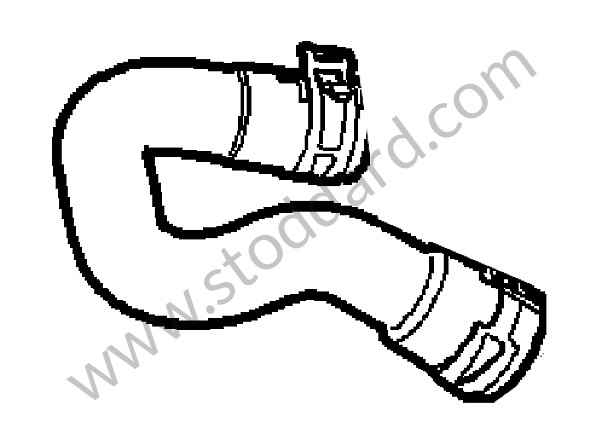 9A110660972 - MOULDED HOSE for Porsche 997 Turbo 10-13 &bull; 2011 &bull; 997 Turbo S &bull; Cabrio &bull; Pdk Gearbox