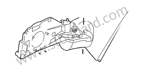 9557312240401C - MIRROR BASE for Porsche Cayenne 957 07-10 &bull; 2007 &bull; Cayenne V6 &bull; Automatic Gearbox