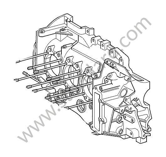 99710197791 - CRANKCASE for Porsche 997 Gt3 / Gt3-2 &bull; 2011 &bull; 997 Gt3 Rs 4.0 &bull; Coupe &bull; Manual Gearbox, 6 Speed