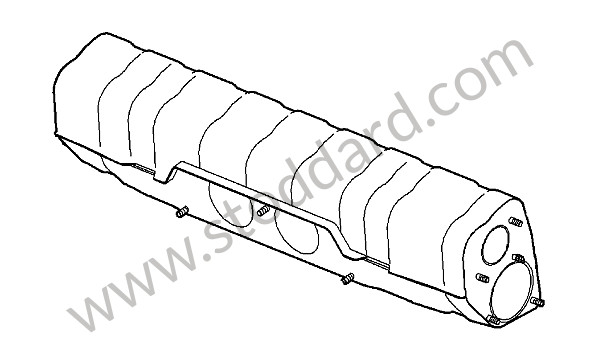 99711102799 - MUFFLER for Porsche 997 Gt3 / Gt3-2 &bull; 2011 &bull; 997 Gt3 Rs 3.8 &bull; Coupe &bull; Manual Gearbox, 6 Speed