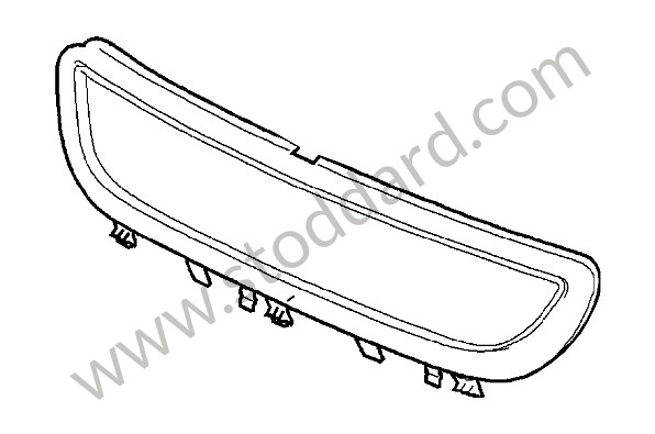 9975054418001C - RETAINING FRAME for Porsche 997 Gt3 / Gt3-2 &bull; 2011 &bull; 997 Gt3 Rs 4.0 &bull; Coupe &bull; Manual Gearbox, 6 Speed