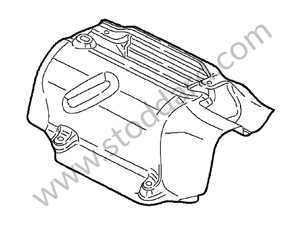 99750547880 - HEAT PROTECTION for Porsche 997 Turbo 10-13 &bull; 2011 &bull; 997 Gt2 Rs &bull; Coupe &bull; Manual Gearbox, 6 Speed