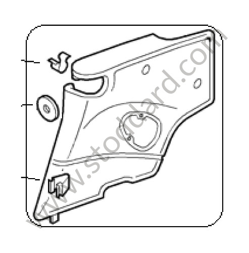 99755591200FSC - SIDE TRIM PANEL for Porsche 997 05-08 &bull; 2006 &bull; 997 C4 &bull; Coupe &bull; Automatic Gearbox