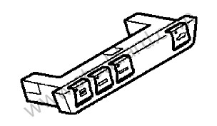 COMBINED SWITCH matt black / matt black (A05) / OPTION: STANDARD CHASSIS (Option code: I029), OPTION: PORSCHE STABILITY MANAGEMENT (PSM) (Option code: I476) (99761354102A05)