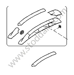 ROOF RAIL MATT BLACK / MATT BLACK (XX2) / RIGHT