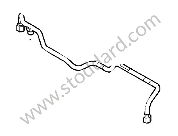 9A111009203 - PRESSURE LINE for Porsche Boxster 987 09-12 &bull; 2011 &bull; Boxster Spyder 3.4 &bull; Cabrio &bull; Manual Gearbox, 6 Speed