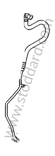 9A111090572 - FUEL LINE for Porsche 997 Turbo 10-13 &bull; 2011 &bull; 997 Turbo S &bull; Coupe &bull; Pdk Gearbox