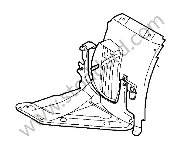 98750412310 - WHEEL-HOUSING LINER for Porsche Cayman 987C 09-12 &bull; 2012 &bull; Cayman R &bull; Pdk Gearbox