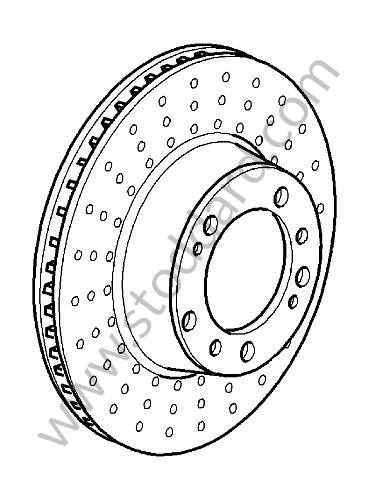 99735103137 - BRAKE DISC for Porsche 997 Turbo 07-09 &bull; 2007 &bull; 997 Turbo &bull; Coupe &bull; Manual Gearbox, 6 Speed