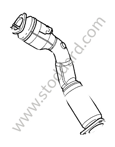 955113022AX - EXHAUST PIPE for Porsche Cayenne 955 03-06 &bull; 2005 &bull; Cayenne S V8 &bull; Automatic Gearbox