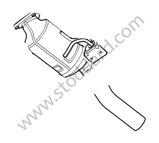 955113024CX - CATALYTIC CONVERTER for Porsche Cayenne 955 03-06 &bull; 2006 &bull; Cayenne S V8 &bull; Automatic Gearbox