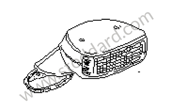 96463107201 - BRAKE LIGHT for Porsche 964 &bull; 1989 &bull; 964 Carrera 4 &bull; Coupe &bull; Manual Gearbox, 5 Speed