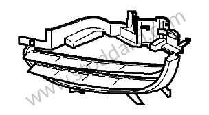 RETAINING FRAME black / black (01C) / LEFT / OPTION: AEROKIT BOXSTER (Option code: IXAL) (9875059850001C)
