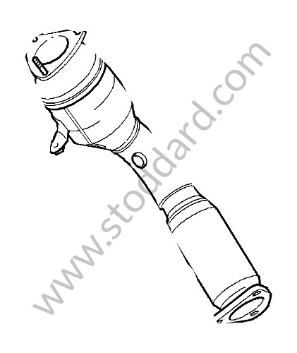 955113021AX - EXHAUST PIPE for Porsche Cayenne 955 03-06 &bull; 2006 &bull; Cayenne S V8 &bull; Automatic Gearbox