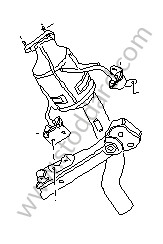 CATALYTIC CONVERTER Part exchange (Send us your old part to receive the new one) / LEFT