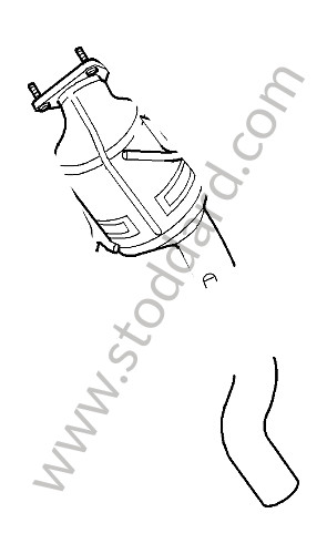 955113023CX - CATALYTIC CONVERTER for Porsche Cayenne 955 03-06 &bull; 2005 &bull; Cayenne S V8 &bull; Manual Gearbox, 6 Speed