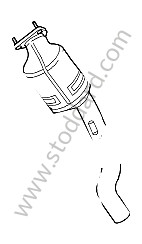 CATALYTIC CONVERTER Part exchange (Send us your old part to receive the new one) / LEFT
