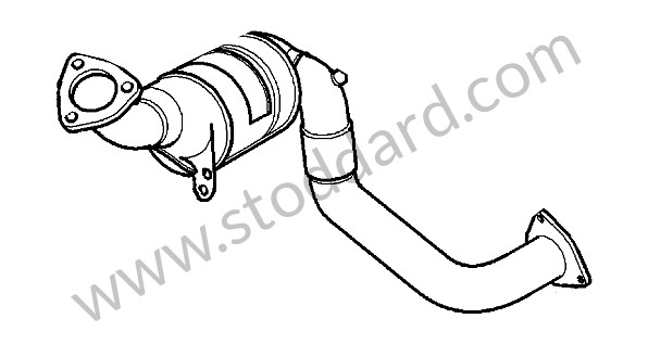 955113034AX - EXHAUST PIPE for Porsche Cayenne 957 07-10 &bull; 2007 &bull; Cayenne V6 &bull; Automatic Gearbox