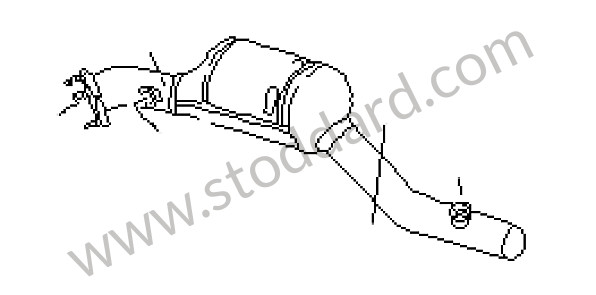996113022BX - CATALYTIC CONVERTER for Porsche 996 &bull; 2000 &bull; 996 Carrera 2 &bull; Cabrio &bull; Automatic Gearbox