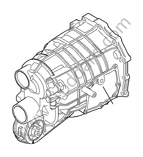 99730101335 - TRANSMISSION CASE for Porsche 997 09-12 &bull; 2010 &bull; 997 C4S &bull; Coupe &bull; Manual Gearbox, 6 Speed